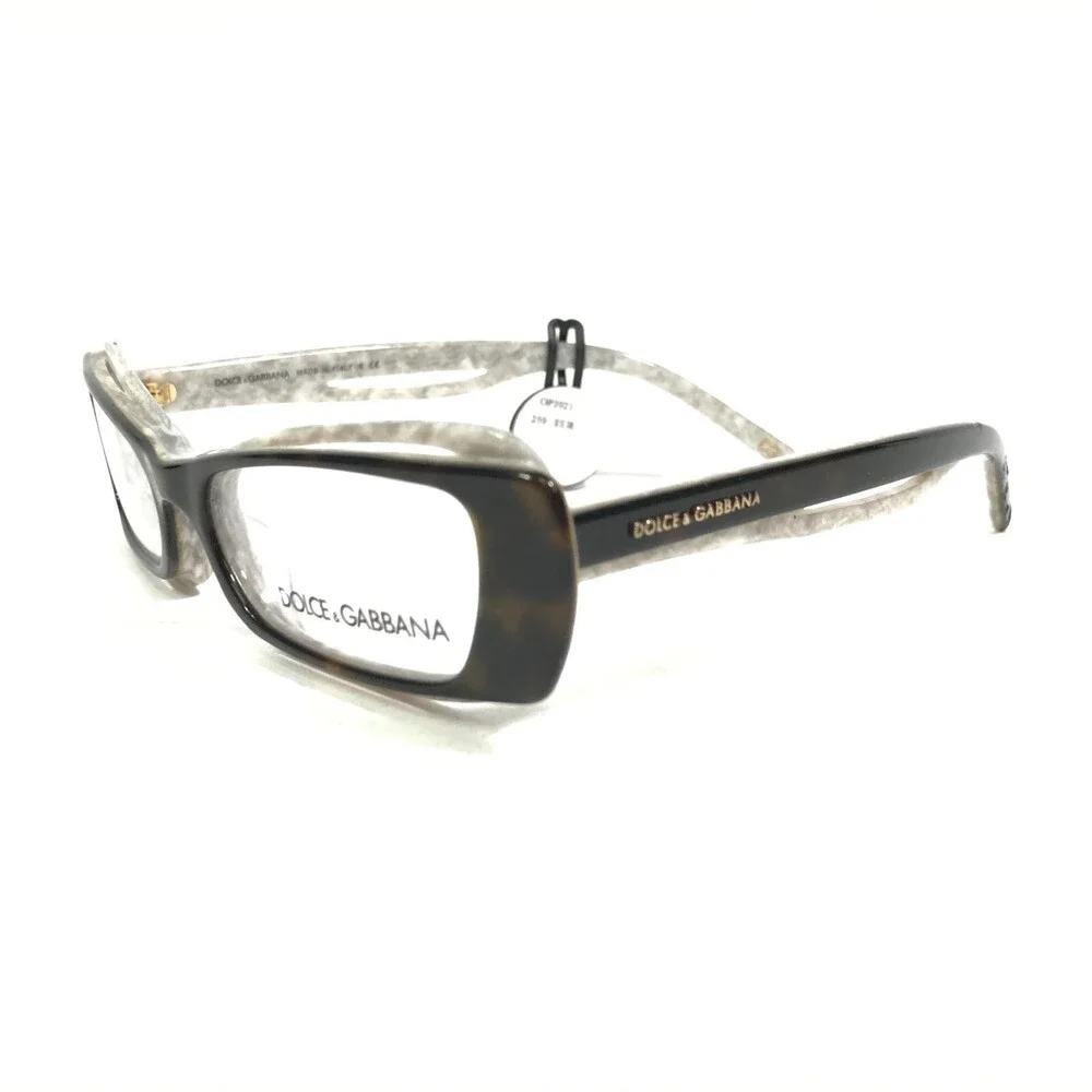 Dolce & Gabbana DG3086 1605 Eyeglasses Frames Ivory Brown Tortoise 50-16-135